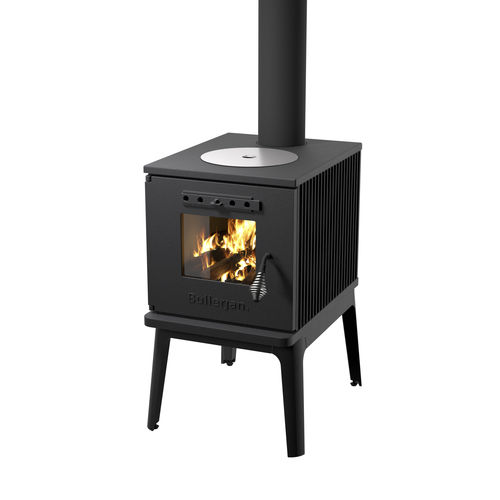 Stufa a legna - COOK - BULLERJAN - 7 kW / con piedi / centrale