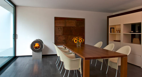 Stufa a legna - DOT® - BULLERJAN - contemporanea / in metallo