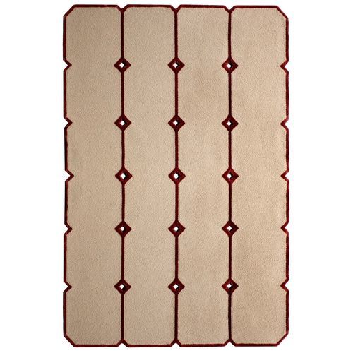 Tappeto design originale - Cut Out - indikon srl - con motivi geometrici / in lana della Nuova Zelanda / in Tencel®