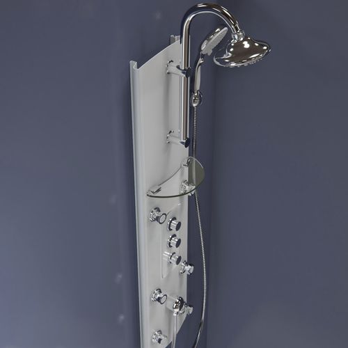 Colonna doccia termostatica - SHCM-27180 - DreamLine - in alluminio / finitura cromata / da parete