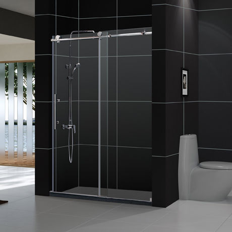 Doccia in vetro temprato - ENIGMA-X - DreamLine - a porte scorrevoli / a nicchia / in kit