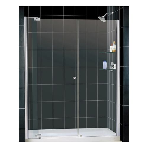 Doccia in alluminio - ALLURE - DreamLine - in vetro temprato / con porta pivotante / a nicchia