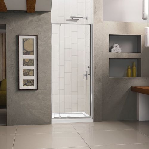 Doccia in alluminio - FLEX - DreamLine - in vetro temprato / con porta pivotante / a nicchia
