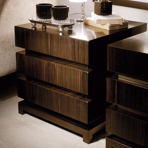 Tavolo d'appoggio contemporaneo - MAKAO 3 - DOM edizioni - in legno / con supporto in legno / quadrato