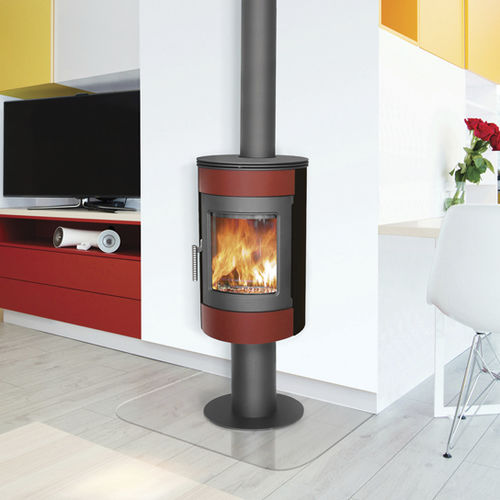 Stufa a legna - IDESIA - ATELIERS FRANCE TURBO - 0 - 5 kW / 5 kW...10 kW / contemporanea