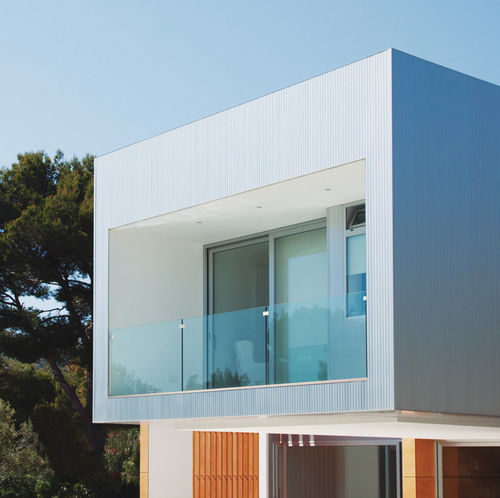 Sistema di fissaggio in alluminio - GLASSFIT FLOW SV-1704 - COMENZA - per pannelli / per parapetto / per facciata