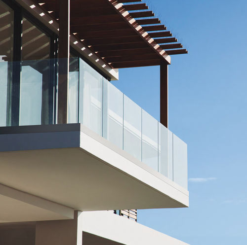 Sistema di fissaggio in alluminio - GLASSFIT FLOW SV-1703 TOP - COMENZA - per parapetto / per facciata / per facciata ventilata