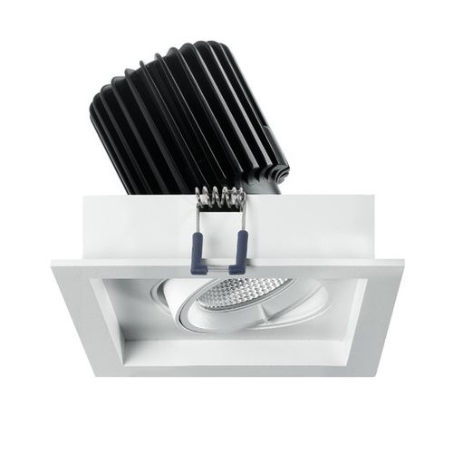 Faretto da incasso a soffitto - SHOP - Pan S.r.l. - LED / quadrato / rettangolare