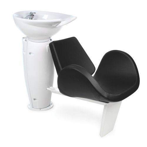 Lavatesta in ecopelle - GRALIWASH BLACK - Gamma & Bross - in ceramica / 1 posto