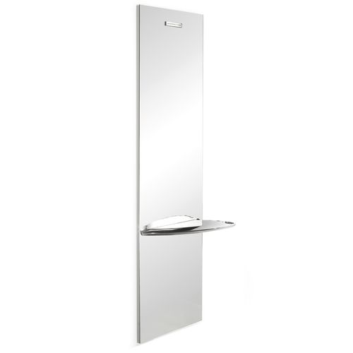 Mobile da toeletta contemporaneo - ECO - Gamma & Bross - in alluminio / da parete / per parrucchiere