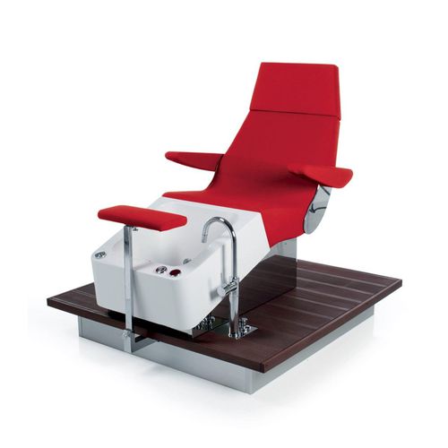 Poltrona spa pedicure in vinile - STREAMLINE DECK - Gamma & Bross - con poggiapiedi / con poggiatesta / con braccioli