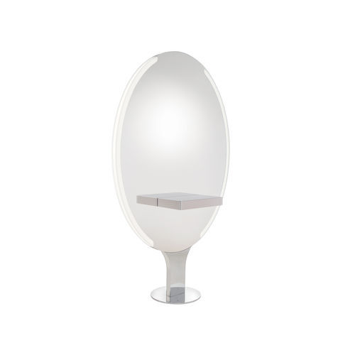 Mobile da toeletta contemporaneo - PANDORA LED - Gamma & Bross - in acciaio inossidabile / per parrucchiere / per centro estetico