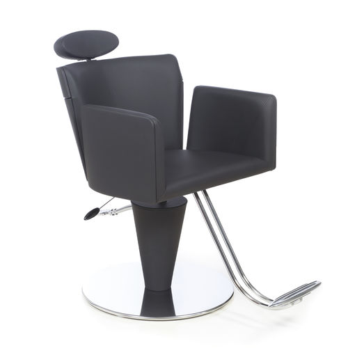 Poltrona da parrucchiere contemporanea - AIDA MAKE UP - Gamma & Bross - in ecopelle / in legno curvato / con pompa idraulica