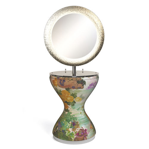 Mobile da toeletta design originale - MISS BEAUTY  - Gamma & Bross - in metallo / in tessuto / ad isola