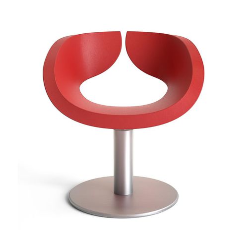 Poltrona da parrucchiere contemporanea - PETAL - Gamma & Bross - in vinile / in metallo / imbottita