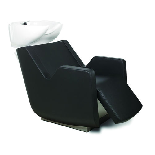 Lavatesta con poggiapiedi - ULTRAWASH E - Gamma & Bross - in ecopelle / in ceramica / 1 posto