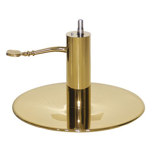 Base per sedia in acciaio inossidabile - GOLD 18 - Gamma & Bross - con pompa idraulica / per centro estetico / per parrucchiere