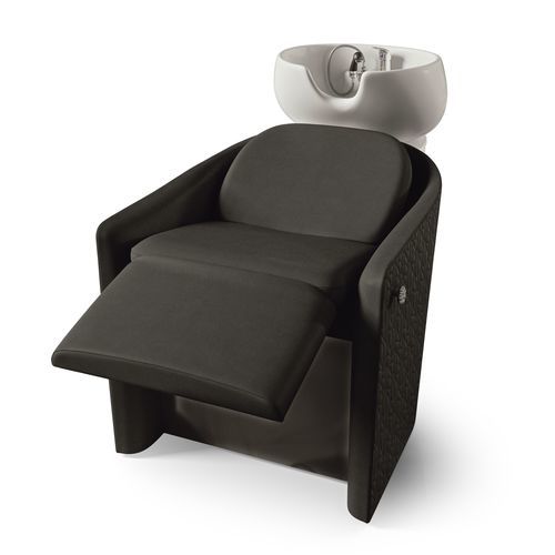 Lavatesta con poggiapiedi - TUDOR WASH SHIATSU - Gamma & Bross - in ecopelle / in ceramica / 1 posto