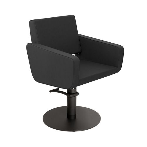 Poltrona da parrucchiere contemporanea - AEOLIAN SUPERBLACK - Gamma & Bross - in vinile / in metallo / con pompa idraulica