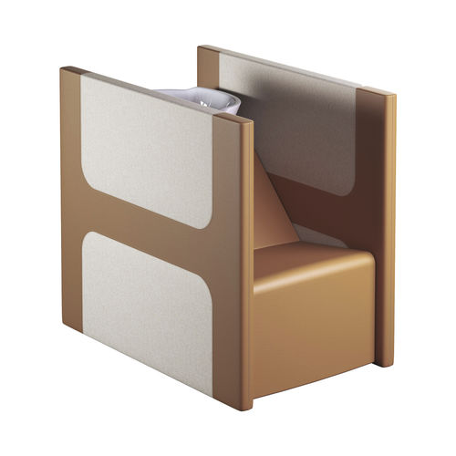 Lavatesta con poggiapiedi - PRIVACY FAUBOURG SHIATSU - Gamma & Bross - in ecopelle / in ceramica / design originale