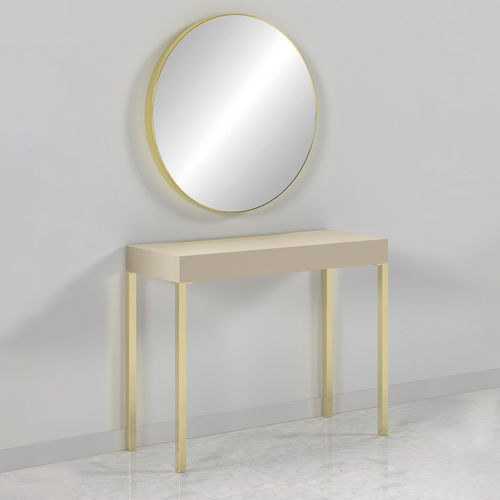 Mobile da toeletta contemporaneo - CONSOLLE RONDE GOLD - Gamma & Bross - in laminato / a muro / per parrucchiere