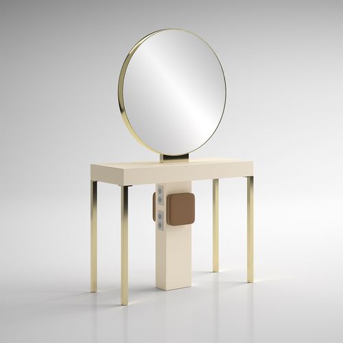 Mobile da toeletta contemporaneo - ILOT RONDE GOLD - Gamma & Bross - in laminato / ad isola / per parrucchiere