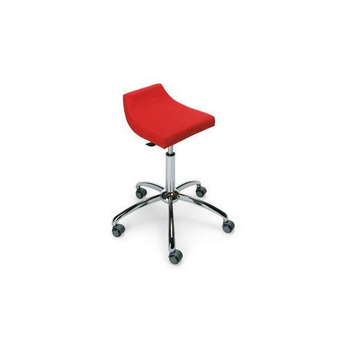 Sgabello da parrucchiere contemporaneo - OKUMI CUT - Gamma & Bross - in ecopelle / con supporto in metallo / a 5 razze