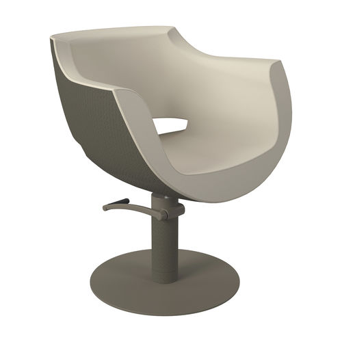 Poltrona da parrucchiere contemporanea - QL - Gamma & Bross - in ecopelle / con pompa idraulica / ergonomica