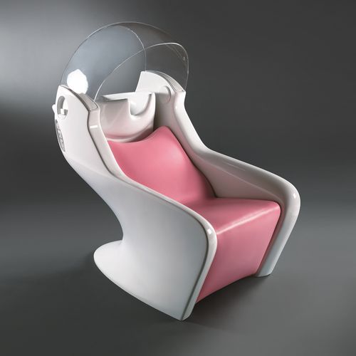 Lavatesta con poggiapiedi - TEKNOWASH SOUND - Gamma & Bross - in ceramica / design originale / 1 posto