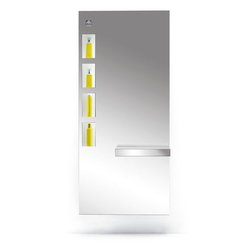 Mobile da toeletta contemporaneo - EXPERIENCE STATION - Gamma & Bross - in legno / in acciaio inossidabile / da parete