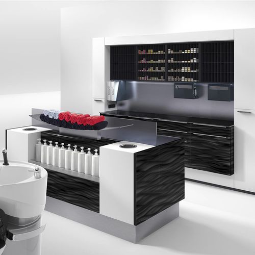 Mobile contenitore da pavimento - OLYMP  - OLYMP - per parrucchiere