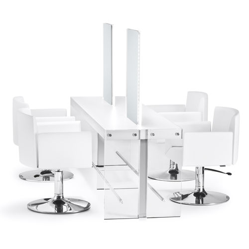 Mobile da toeletta contemporaneo - SQUARE PREMIUM - OLYMP - in legno / in vetro / da parete