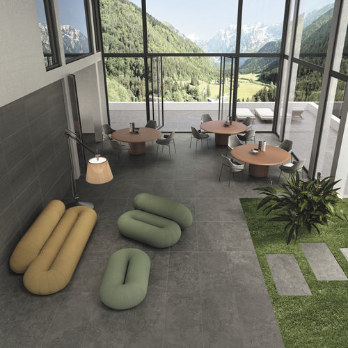 Piastrella in gres porcellanato - PORTLAND STONE - EMILGROUP - bocciardata / finitura naturale / da interno