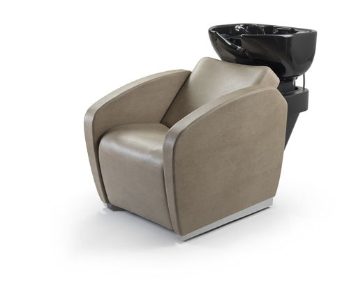 Lavatesta con poggiapiedi - NEW ALMOND - Beauty Star - in ceramica / 1 posto