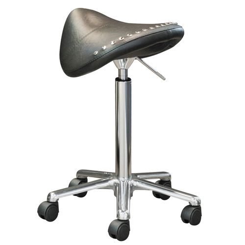 Sgabello operativo contemporaneo - ELVIS - Beauty Star - con supporto in metallo / con rotelle / imbottito