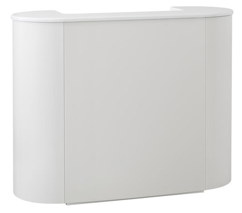 Banco reception a semicerchio - METAL WHITE  - Beauty Star - in metallo / in melaminico / per parrucchiere