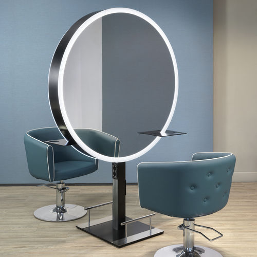 Mobile da toeletta contemporaneo - Grace - Beauty Star - con piedi alti / per parrucchiere / 2 posti