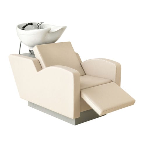 Lavatesta con poggiapiedi - ROCKET RELAX - AGV group - in pelle / 1 posto