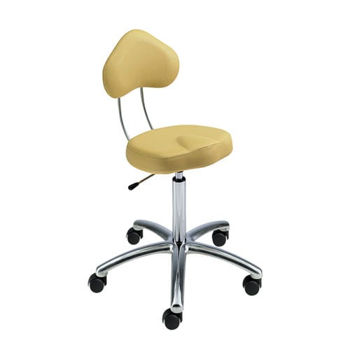 Sgabello da parrucchiere contemporaneo - DERBY - AGV group - in pelle / con supporto in metallo / a 5 razze