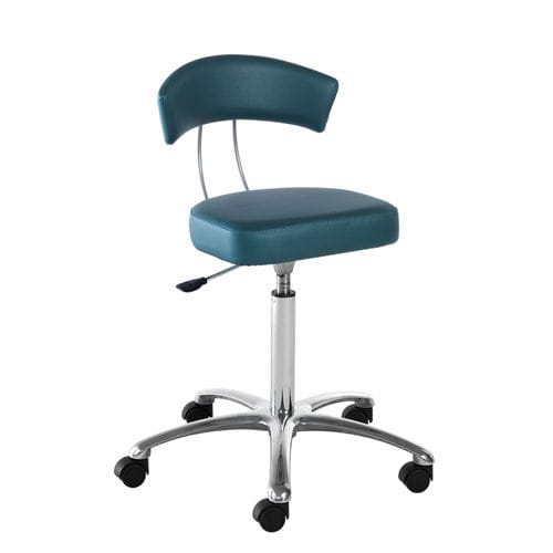 Sgabello da parrucchiere contemporaneo - LORD - AGV group - in pelle / con supporto in metallo / a 5 razze