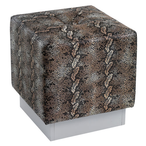 Pouf contemporaneo - QUADRETTO - AGV group - in pelle / in tessuto / rettangolare