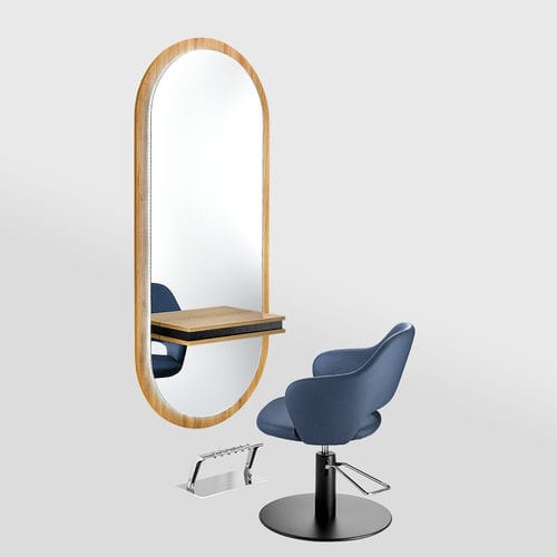Mobile da toeletta contemporaneo - POSA - AGV group - in legno / da parete / per parrucchiere