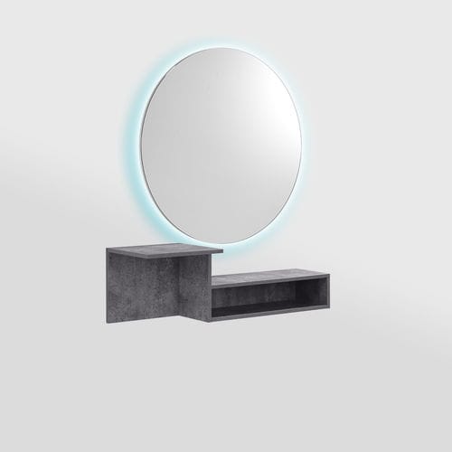 Mobile da toeletta contemporaneo - IRIS ROUND - AGV group - in legno / da parete / per parrucchiere
