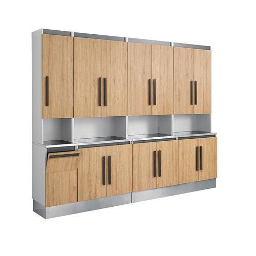 Mobile contenitore da terra - SERVIMOB - AGV group - contemporaneo / in acciaio inossidabile / beige
