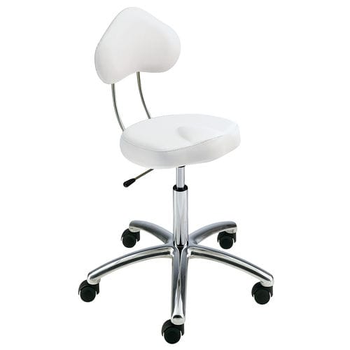 Sgabello contemporaneo - DERBY - AGV group - in pelle / con supporto in metallo / con base a stella