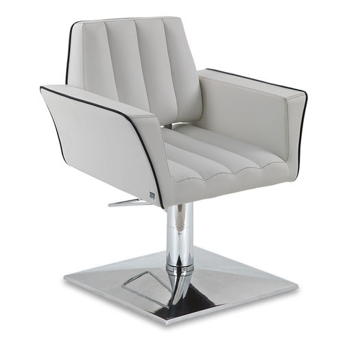 Poltrona da parrucchiere contemporanea - OYSTER ELEGANCE - AGV group - in pelle / in metallo / regolabile