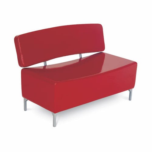 Divano contemporaneo - ESTRO  - AGV group - in vinile / rosso / in metallo