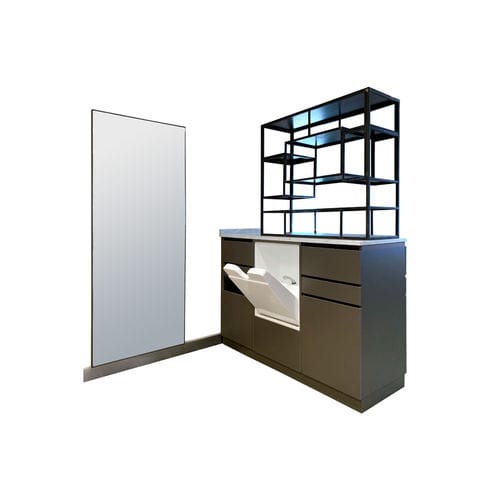 Mobile da toeletta contemporaneo - 467 - FIAPP - in laminato / in ferro / da parete