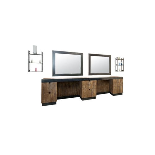 Mobile da toeletta contemporaneo - 468 - FIAPP - in laminato / in ferro / da parete