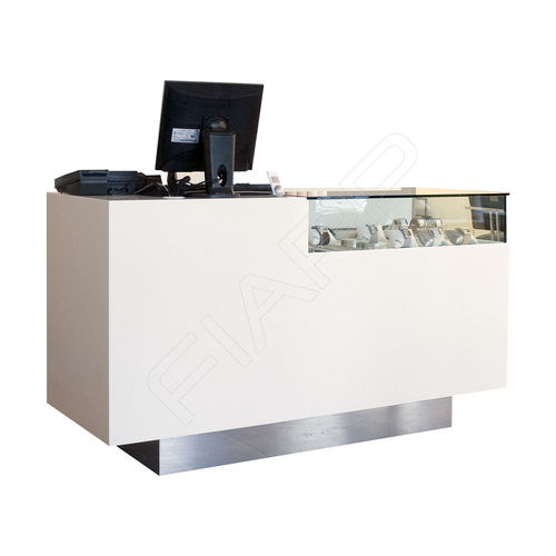 Banco reception in MDF laccato - MONTAIGNE 829 - FIAPP - in vetro / per parrucchiere / per hotel